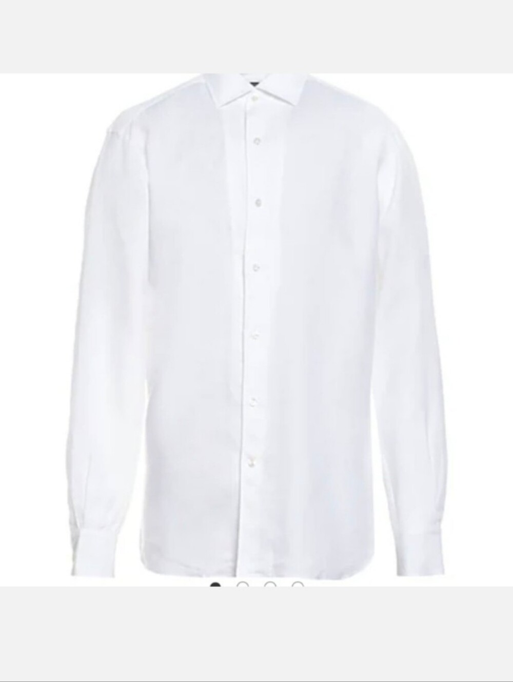 Helmut Lang White Long-Sleeve Dress Shirt